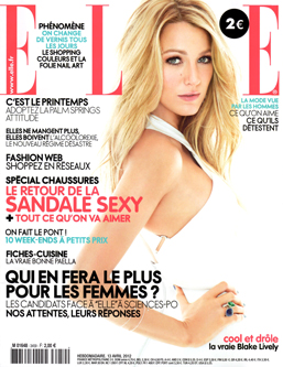 Couverture ELLE 13 avril 2012